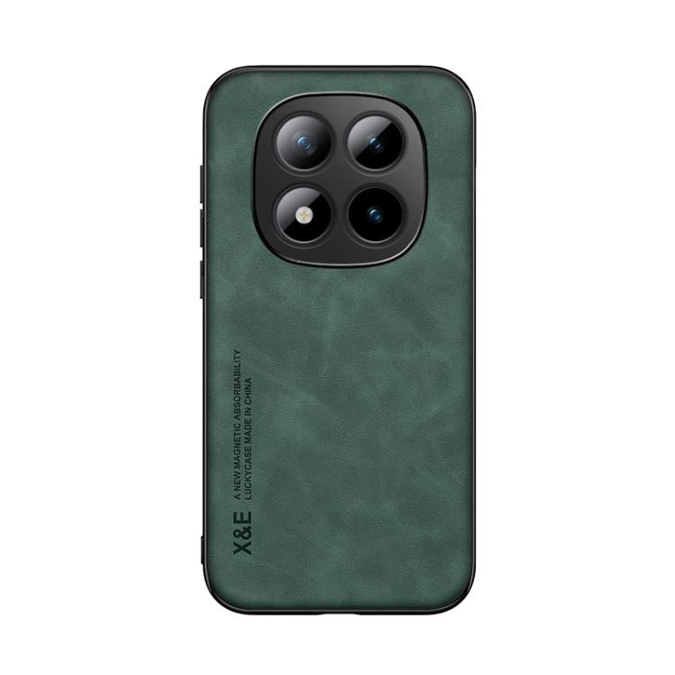 For Redmi Note 15 Pro+ 5G 163.3mm / Poco M8 Pro 5G Skin Feel Magnetic Leather Back Phone Case