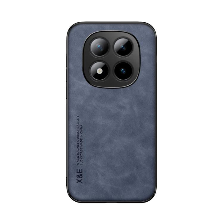 For Redmi Note 15 Pro+ 5G 163.3mm / Poco M8 Pro 5G Skin Feel Magnetic Leather Back Phone Case