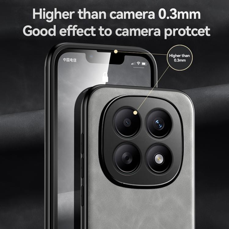 For Redmi Note 15 Pro+ 5G 163.3mm / Poco M8 Pro 5G Skin Feel Magnetic Leather Back Phone Case