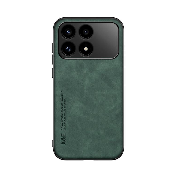 For Redmi K90 / Xiaomi Poco F8 Pro 5G Skin Feel Magnetic Leather Back Phone Case