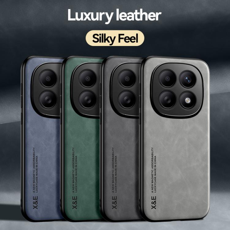 For Redmi Note 15 Pro 5G Global 163.6mm Skin Feel Magnetic Leather Back Phone Case