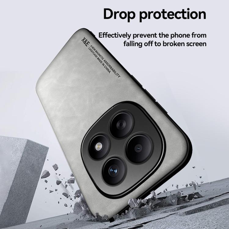 For Redmi Note 15 Pro 5G Global 163.6mm Skin Feel Magnetic Leather Back Phone Case