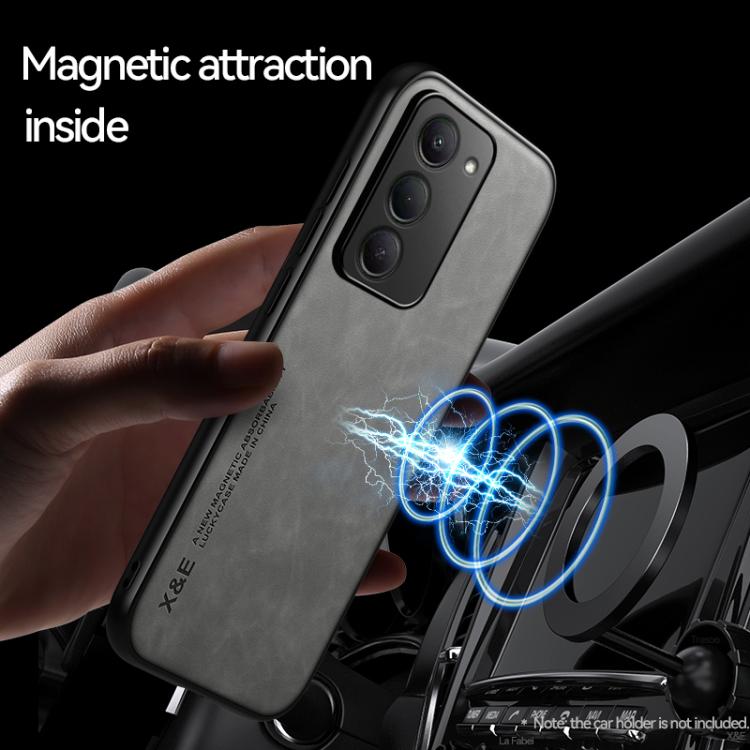For Redmi 15 5G / 4G EU 171mm Skin Feel Magnetic Leather Back Phone Case