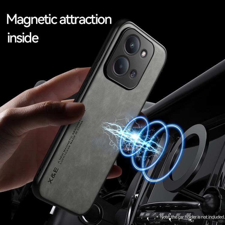 For Redmi 15C 5G / 4G EU 173mm / Poco C85 5G Skin Feel Magnetic Leather Back Phone Case
