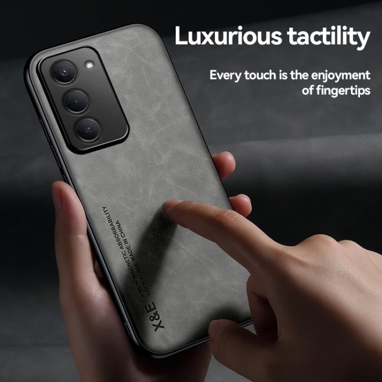 For Redmi 15 5G Global / 15 4G SEA 169.5mm Skin Feel Magnetic Leather Back Phone Case