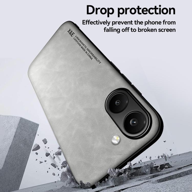 For Redmi Turbo 5 5G / Poco X8 Pro 5G Skin Feel Magnetic Leather Back Phone Case