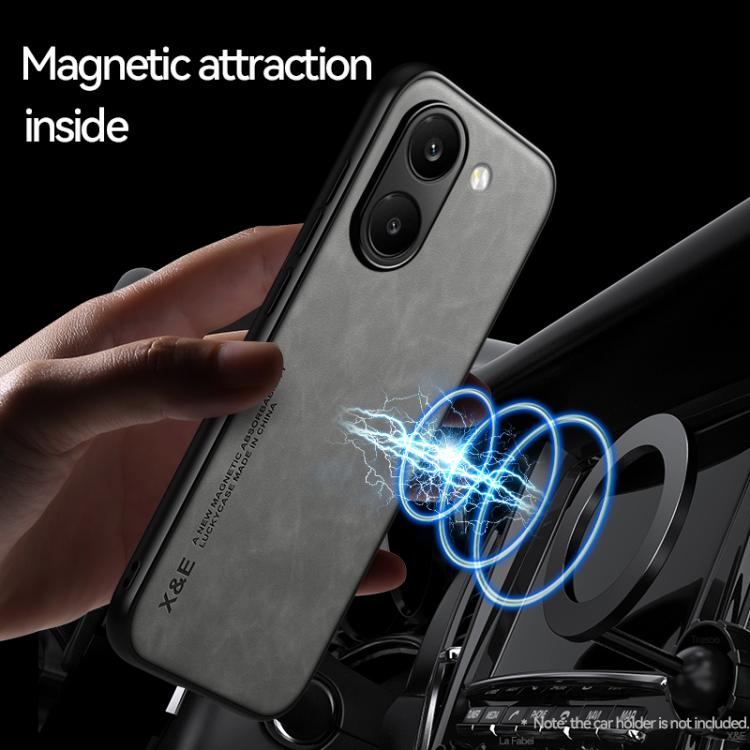 For Redmi Turbo 5 Max 5G / Poco X8 Pro Max 5G Skin Feel Magnetic Leather Back Phone Case