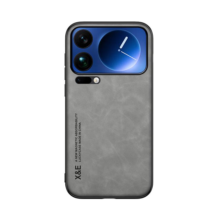 For Xiaomi 17 Pro Max Skin Feel Magnetic Leather Back Phone Case