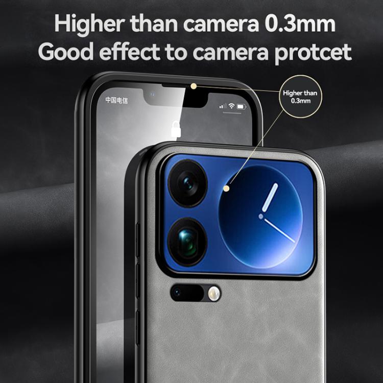 For Xiaomi 17 Pro Max Skin Feel Magnetic Leather Back Phone Case