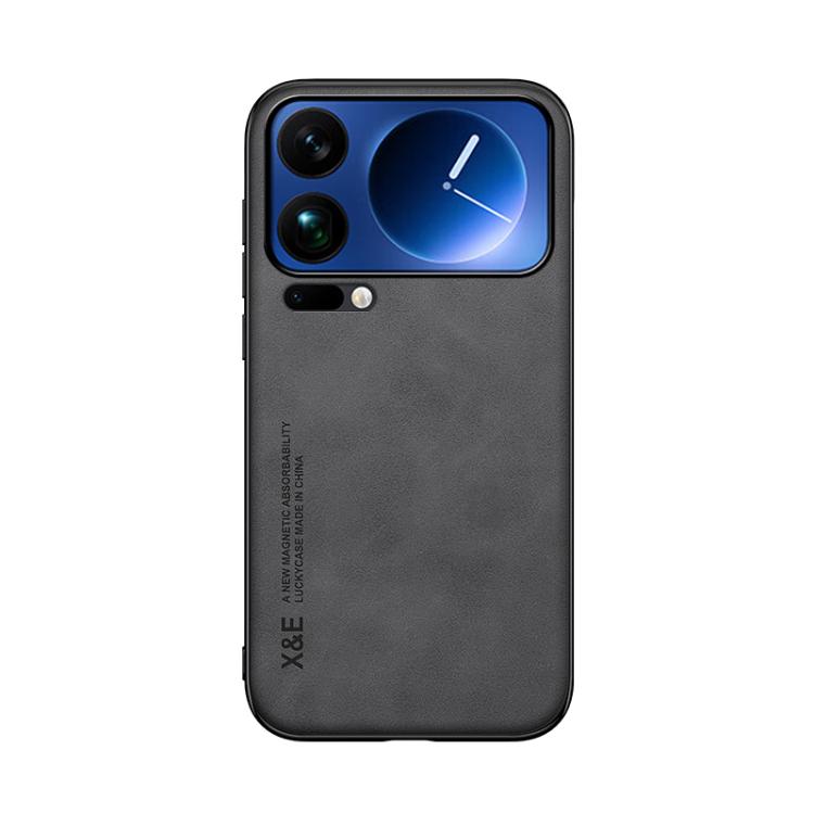 For Xiaomi 17 Pro Max Skin Feel Magnetic Leather Back Phone Case