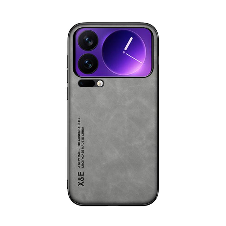 For Xiaomi 17 Pro Skin Feel Magnetic Leather Back Phone Case