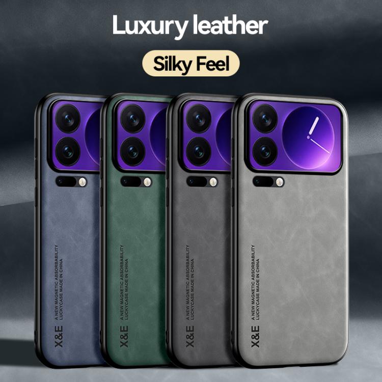 For Xiaomi 17 Pro Skin Feel Magnetic Leather Back Phone Case