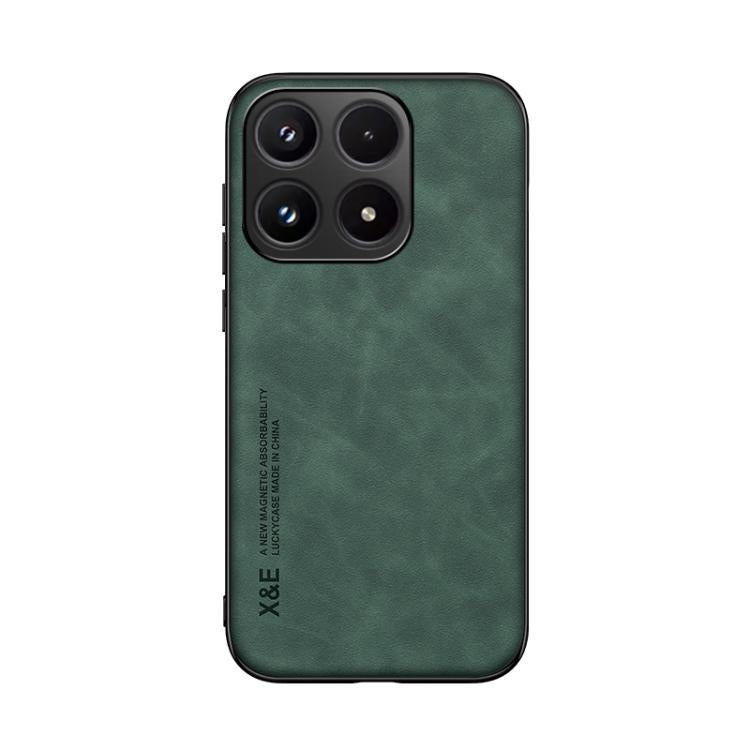 For Xiaomi 17 Skin Feel Magnetic Leather Back Phone Case