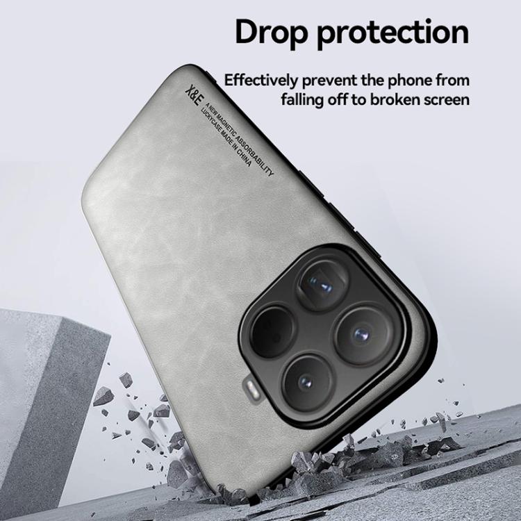 For Xiaomi 15T Pro 5G Skin Feel Magnetic Leather Back Phone Case