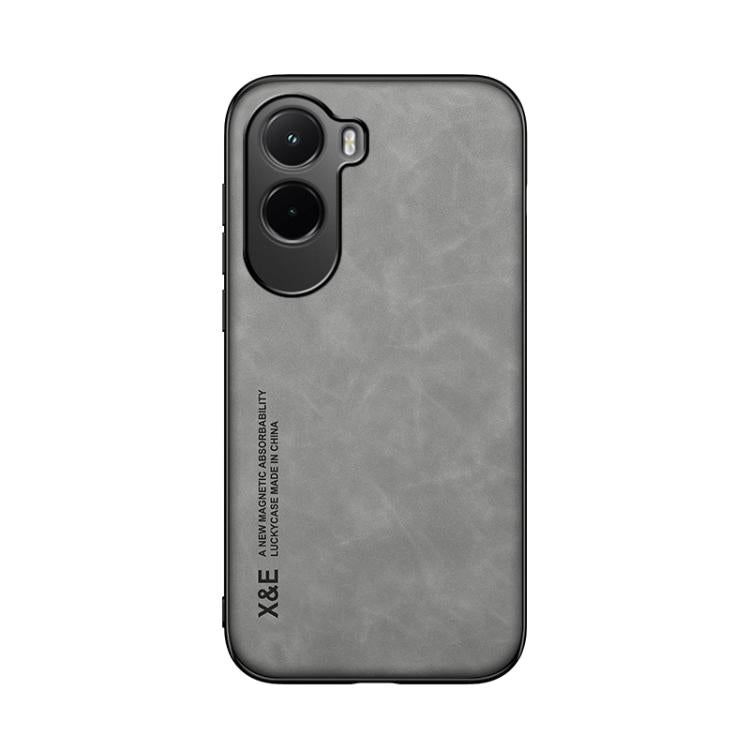 For Xiaomi Poco M7 4G 169mm Skin Feel Magnetic Leather Back Phone Case