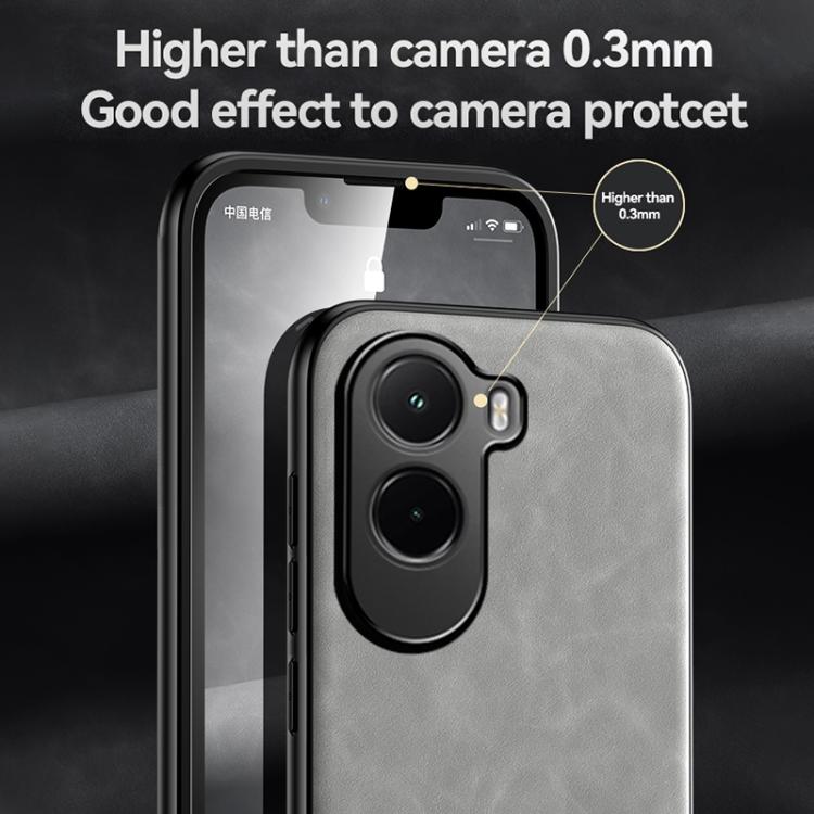 For Xiaomi Poco M7 4G 169mm Skin Feel Magnetic Leather Back Phone Case