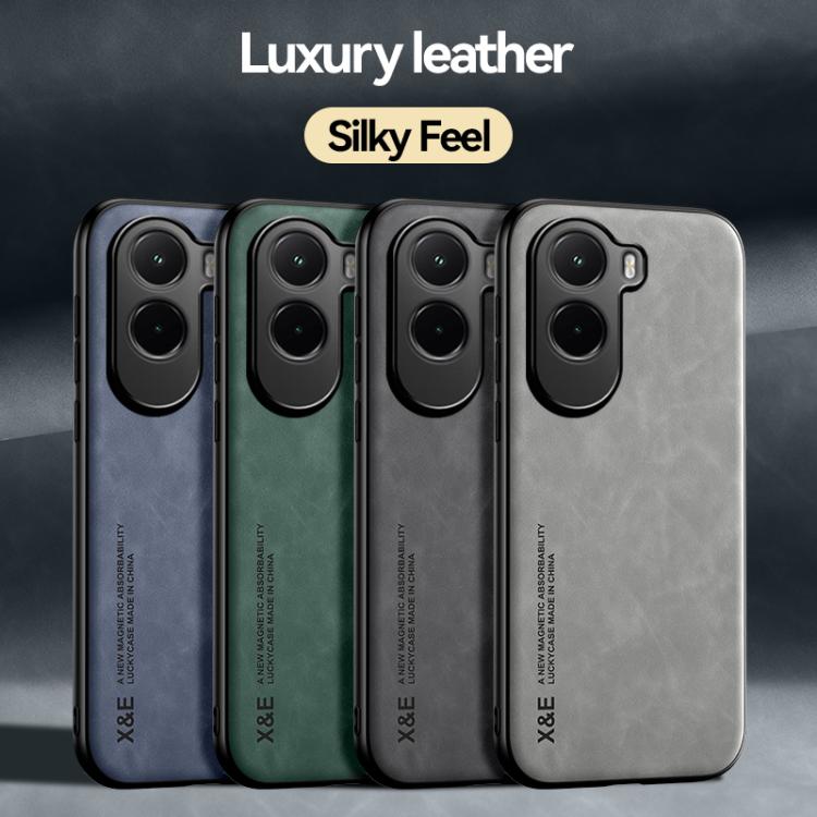 For Xiaomi Poco M7 4G 169mm Skin Feel Magnetic Leather Back Phone Case
