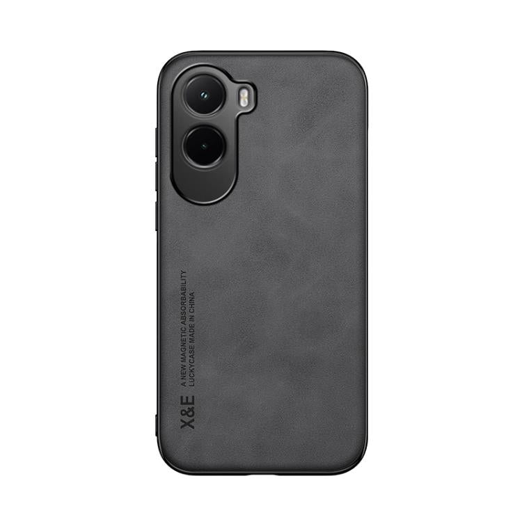 For Xiaomi Poco M7 4G 169mm Skin Feel Magnetic Leather Back Phone Case