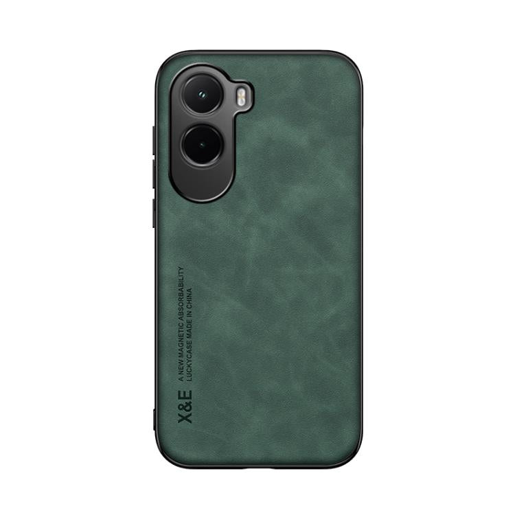For Xiaomi Poco M7 4G 169mm Skin Feel Magnetic Leather Back Phone Case