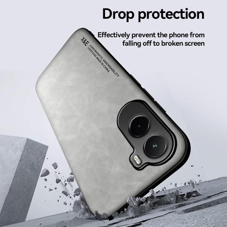 For Xiaomi Poco M7 4G 169mm Skin Feel Magnetic Leather Back Phone Case