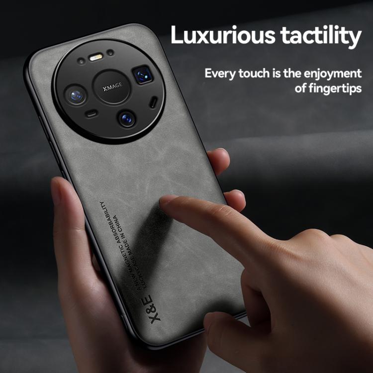 For Huawei Mate 80 Pro Max Skin Feel Magnetic Leather Back Phone Case