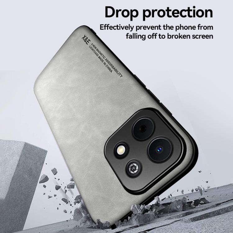 For Huawei Enjoy 90 Plus 5G Skin Feel Magnetic Leather Back Phone Case