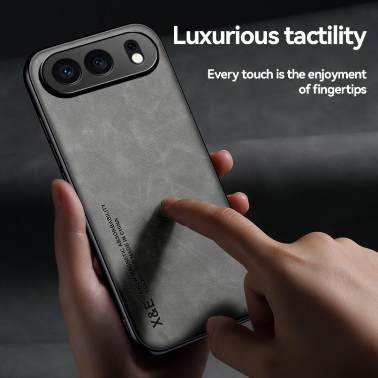 For Honor 500 Global 155.8mm Skin Feel Magnetic Leather Back Phone Case