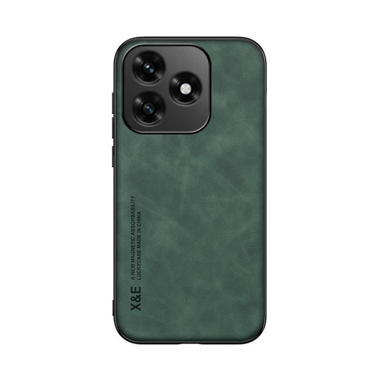 For Honor X5c 4G / X5c Plus Skin Feel Magnetic Leather Back Phone Case