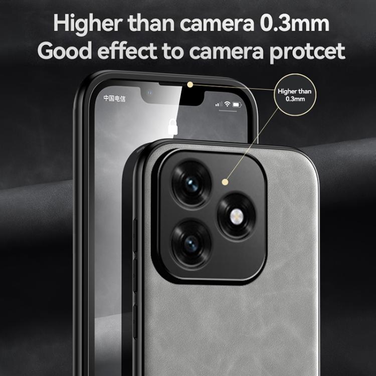For Honor X5c 4G / X5c Plus Skin Feel Magnetic Leather Back Phone Case