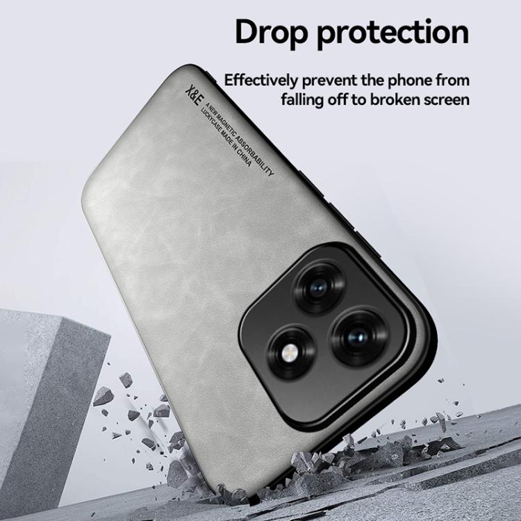 For Honor X5c 4G / X5c Plus Skin Feel Magnetic Leather Back Phone Case