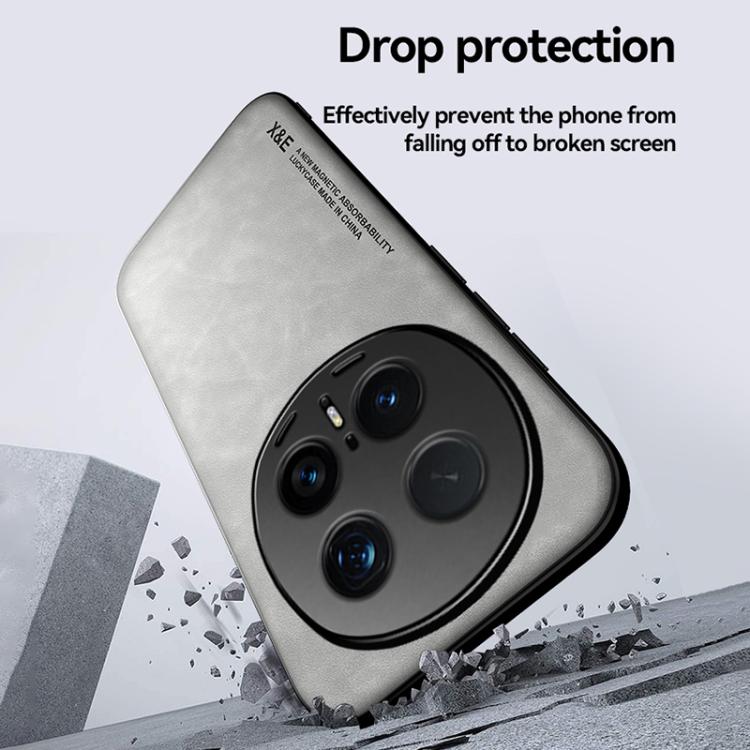 For Honor Magic8 Skin Feel Magnetic Leather Back Phone Case