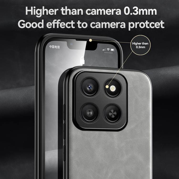 For Honor 400 Smart / X7d 4G / 5G Skin Feel Magnetic Leather Back Phone Case