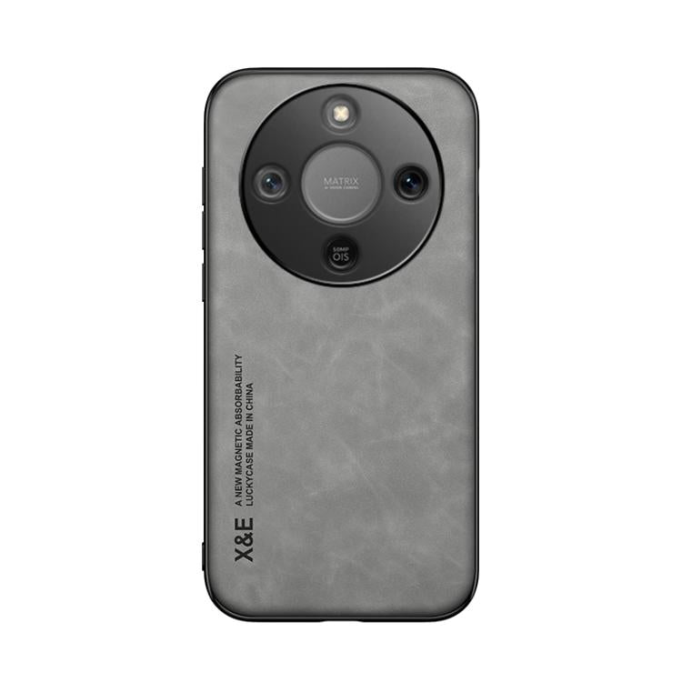 For Honor X70 5G / X9d 5G Skin Feel Magnetic Leather Back Phone Case