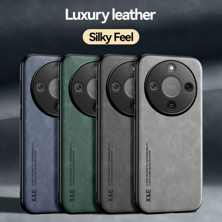 For Honor X70 5G / X9d 5G Skin Feel Magnetic Leather Back Phone Case
