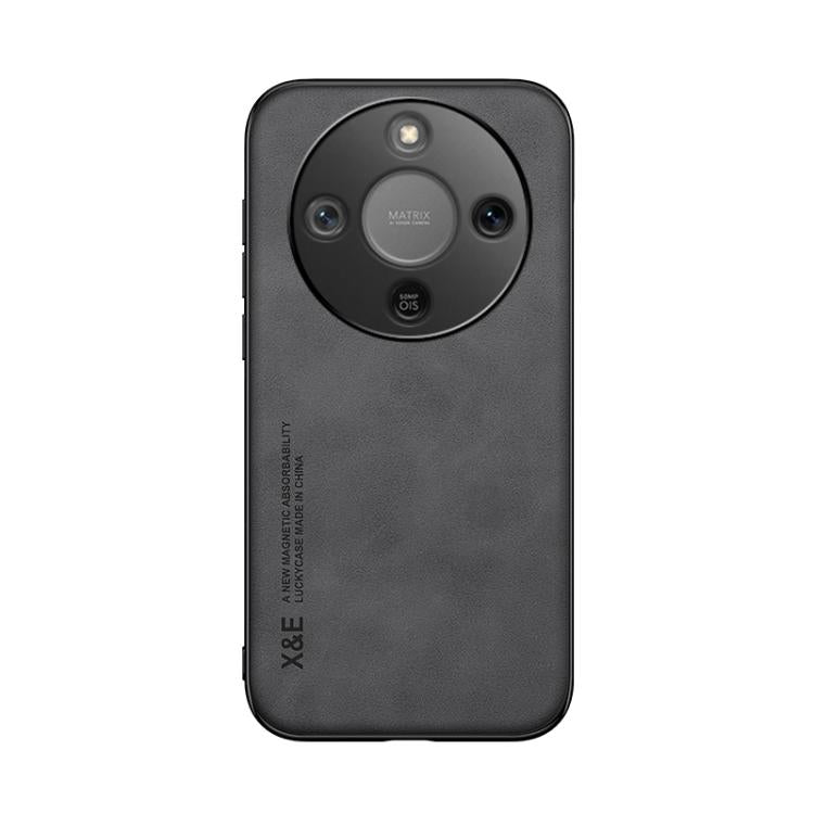 For Honor X70 5G / X9d 5G Skin Feel Magnetic Leather Back Phone Case