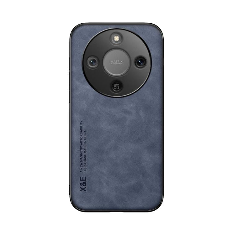 For Honor X70 5G / X9d 5G Skin Feel Magnetic Leather Back Phone Case
