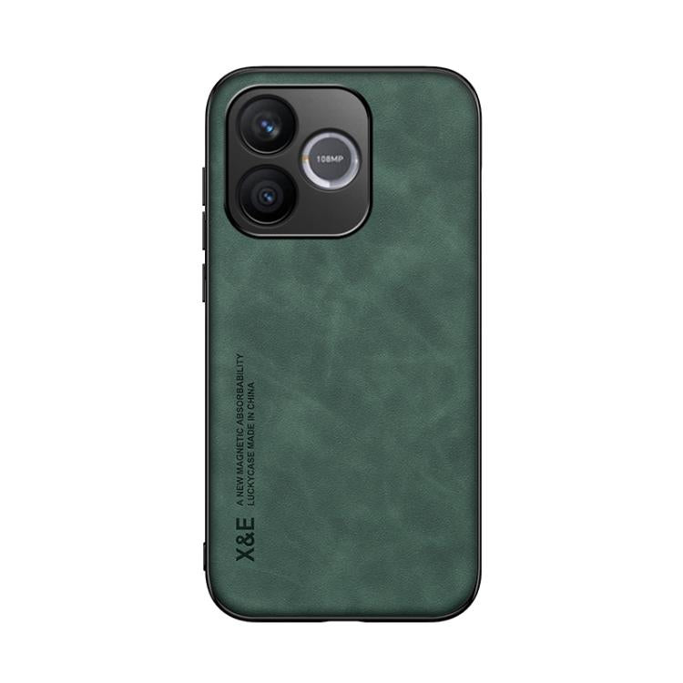 For Honor 600 Lite Global Skin Feel Magnetic Leather Back Phone Case