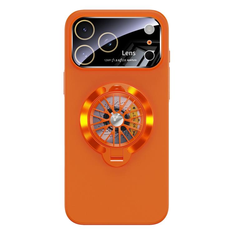 For iPhone 17 Pro Max Glaze PC Camera Window Gyro Kickstand Magnetic Phone Case