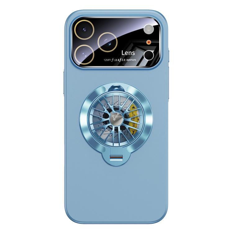 For iPhone 17 Pro Glaze PC Camera Window Gyro Kickstand Magnetic Phone Case