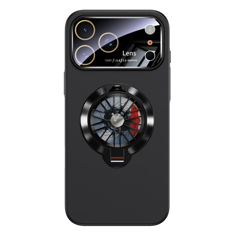 For iPhone 17 Pro Glaze PC Camera Window Gyro Kickstand Magnetic Phone Case