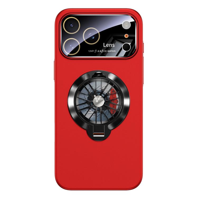 For iPhone 17 Pro Glaze PC Camera Window Gyro Kickstand Magnetic Phone Case