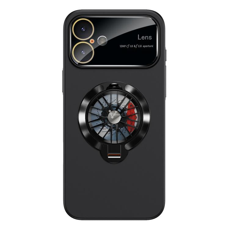 For iPhone 17 Glaze PC Camera Window Gyro Kickstand Magnetic Phone Case