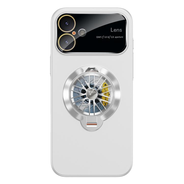 For iPhone 17 Glaze PC Camera Window Gyro Kickstand Magnetic Phone Case