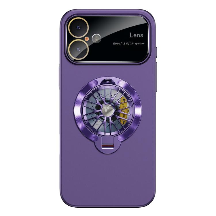 For iPhone 17 Glaze PC Camera Window Gyro Kickstand Magnetic Phone Case