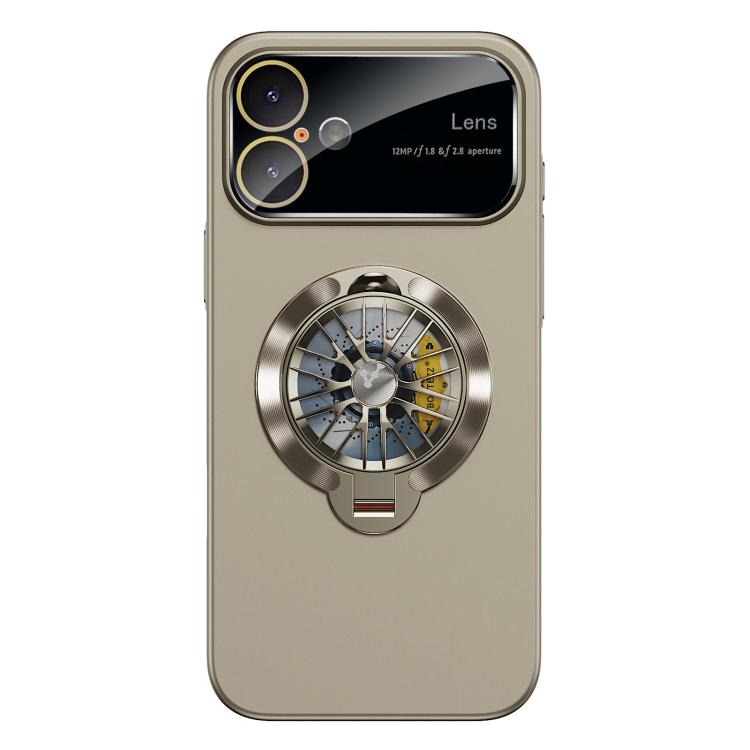 For iPhone 17 Glaze PC Camera Window Gyro Kickstand Magnetic Phone Case