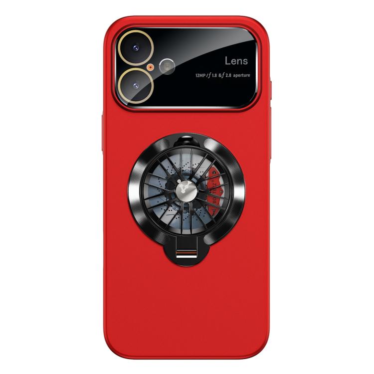 For iPhone 17 Glaze PC Camera Window Gyro Kickstand Magnetic Phone Case