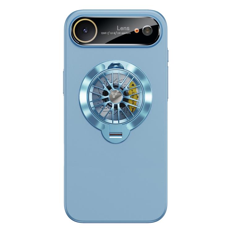 For iPhone Air Glaze PC Camera Window Gyro Kickstand Magnetic Phone Case