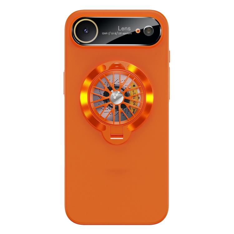 For iPhone Air Glaze PC Camera Window Gyro Kickstand Magnetic Phone Case