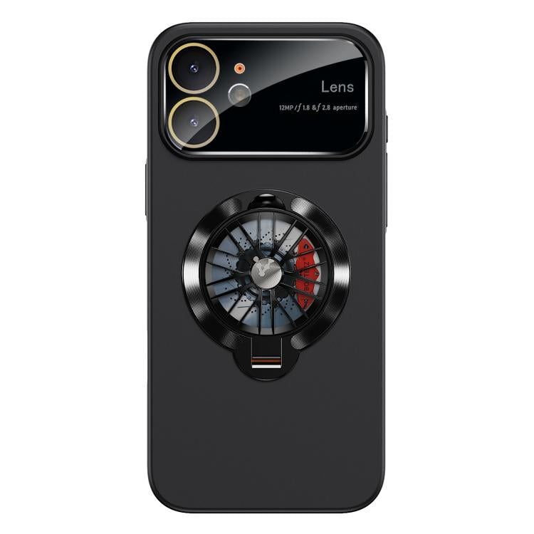 For iPhone 11 Glaze PC Camera Window Gyro Kickstand Magnetic Phone Case