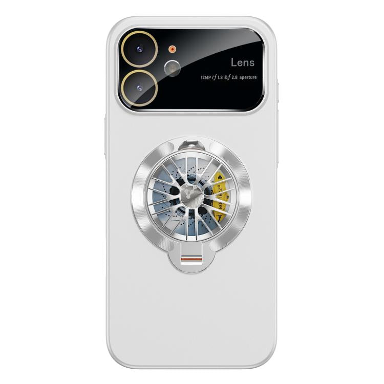 For iPhone 11 Glaze PC Camera Window Gyro Kickstand Magnetic Phone Case